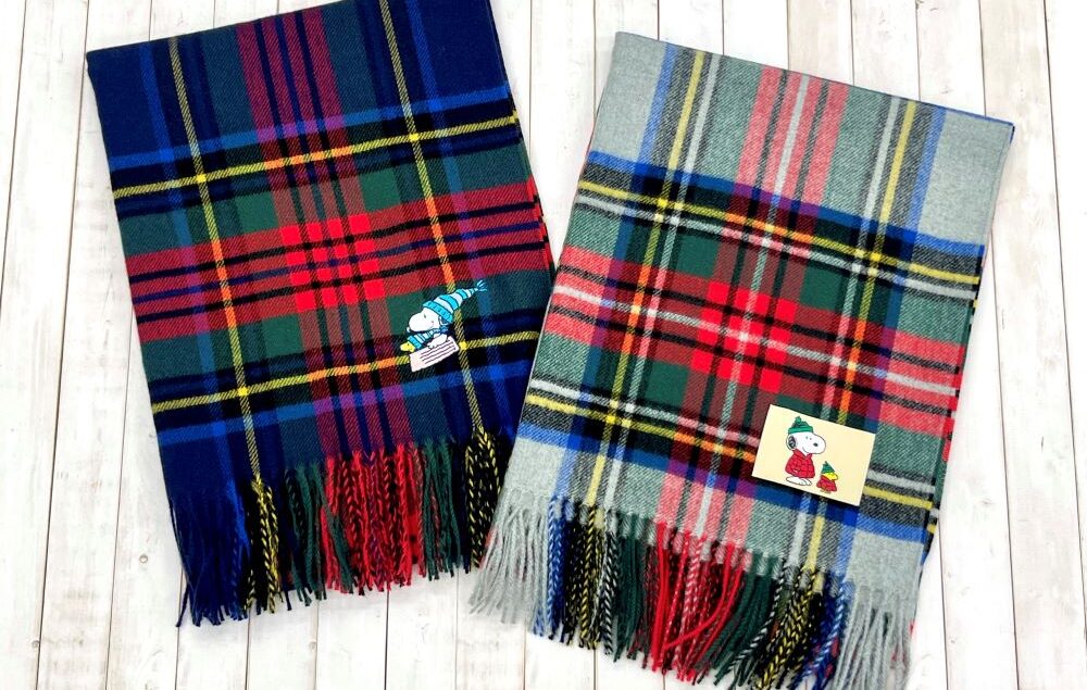 大人スヌーピー　カシミア　ストール 大人スヌーピー カシミア ストール PEANUTS（ストール